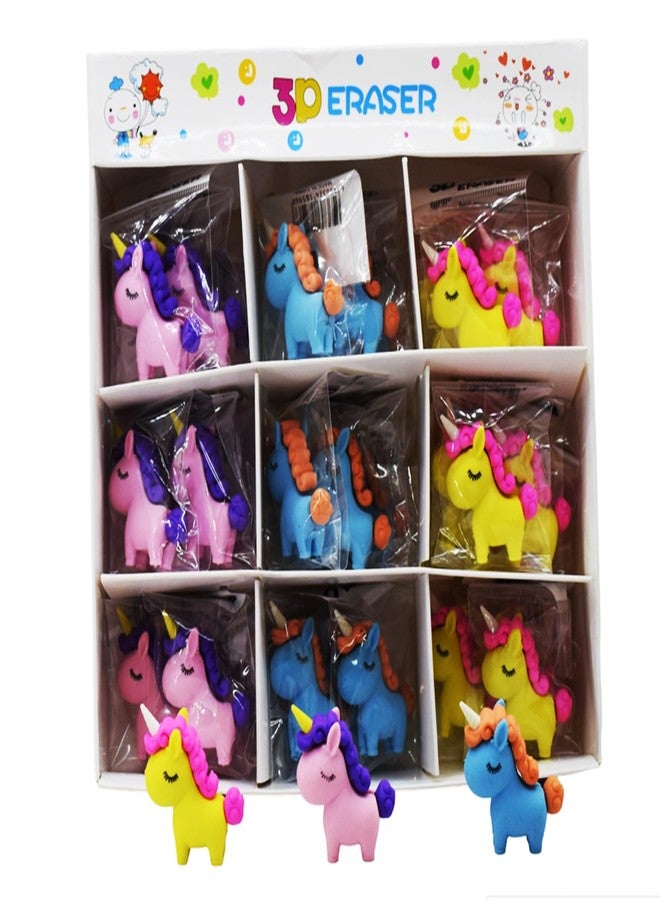 Asera Unicorn Erasers for Kids/Girls Birthday Return Gifts (Set of 36) - Image 3